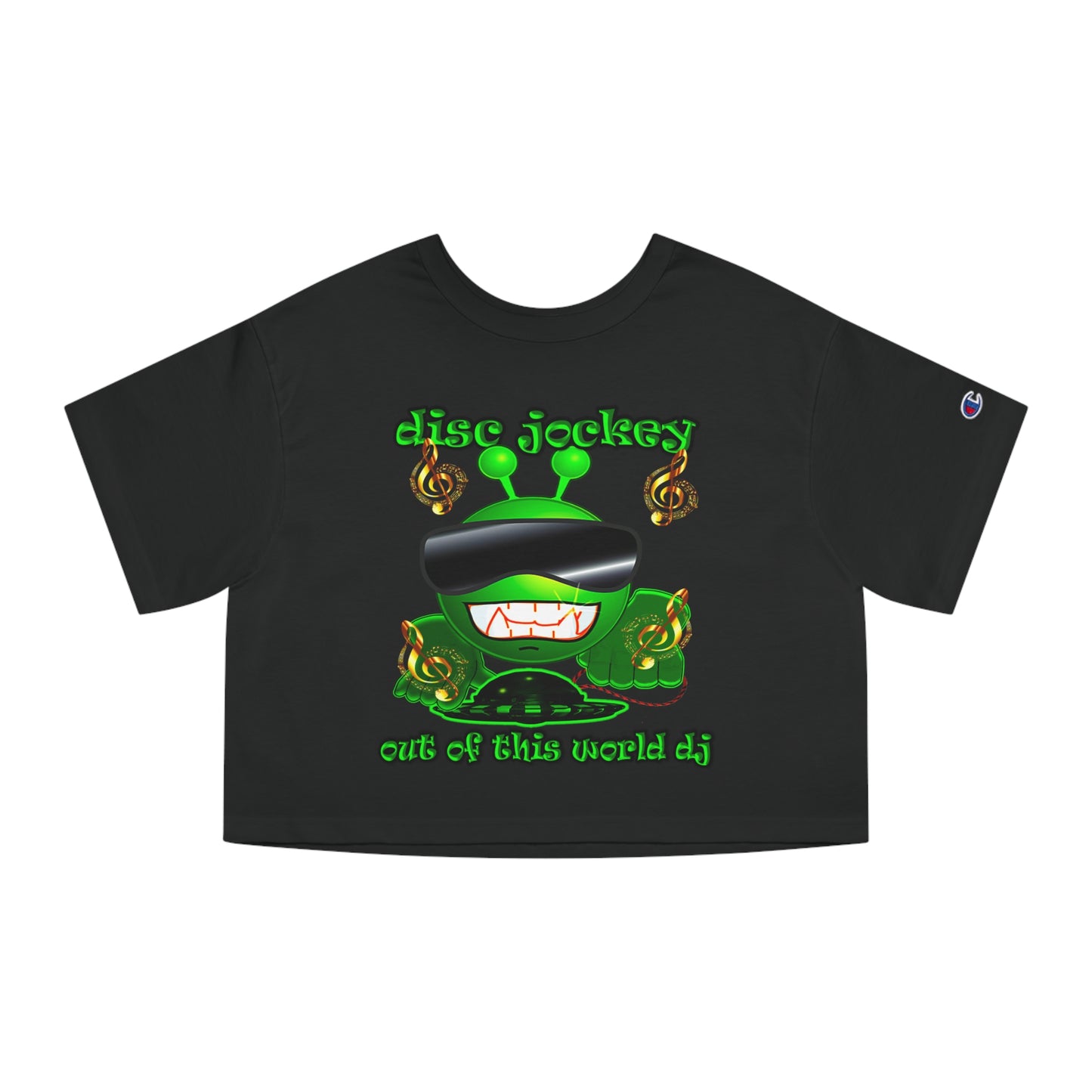 disc jockey - Champion Women's Heritage Cropped T-Shirt