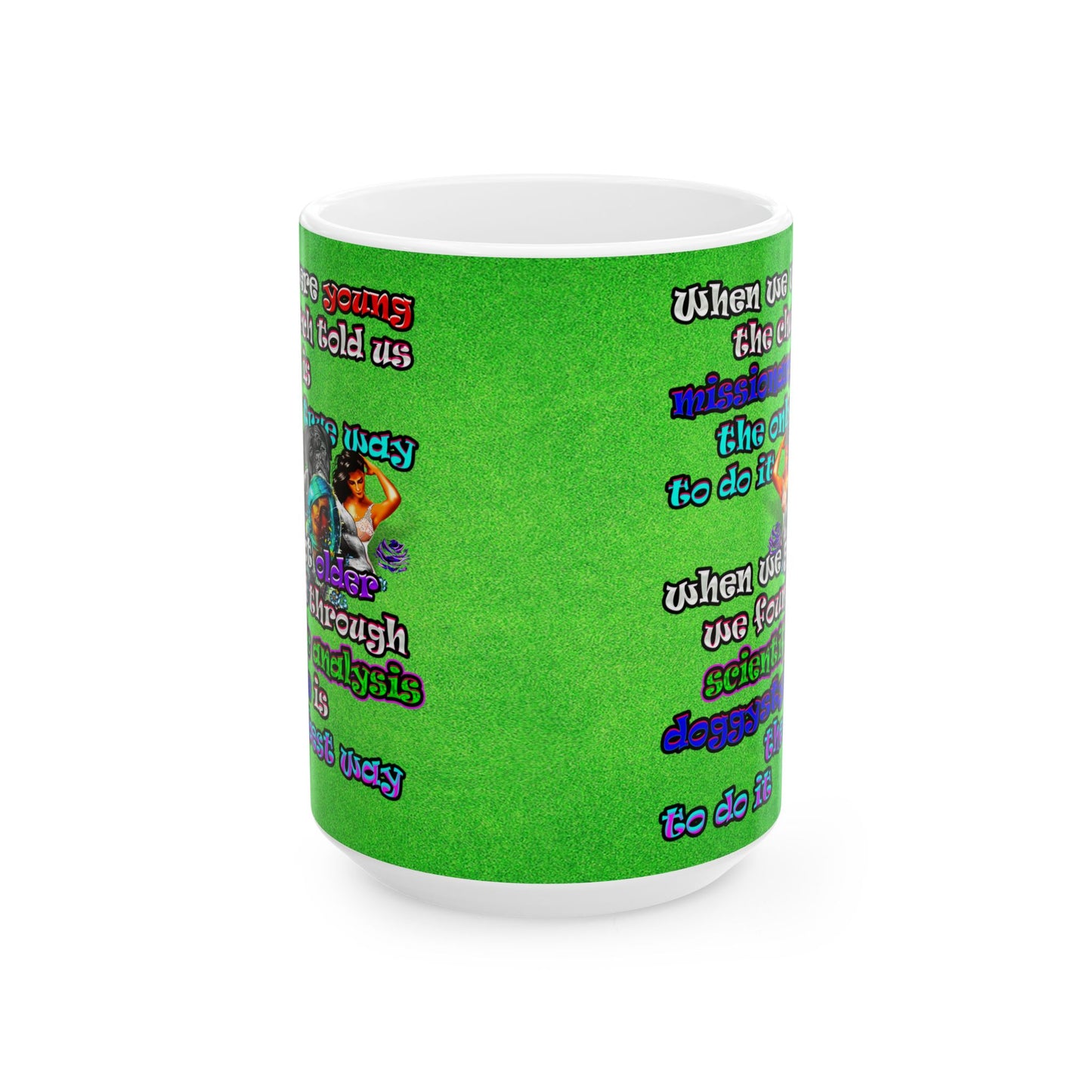 doggystyle - White Mug (green turf)