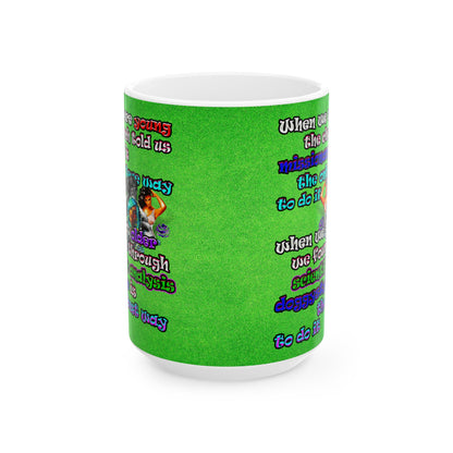 doggystyle - White Mug (green turf)