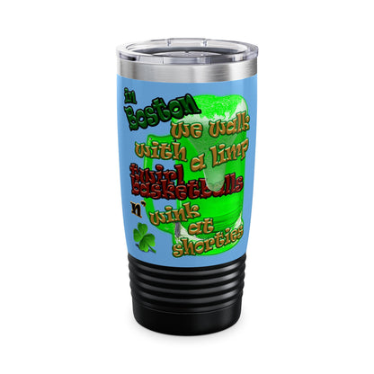 celtics logo - Ringneck Tumbler, 20oz (light blue)