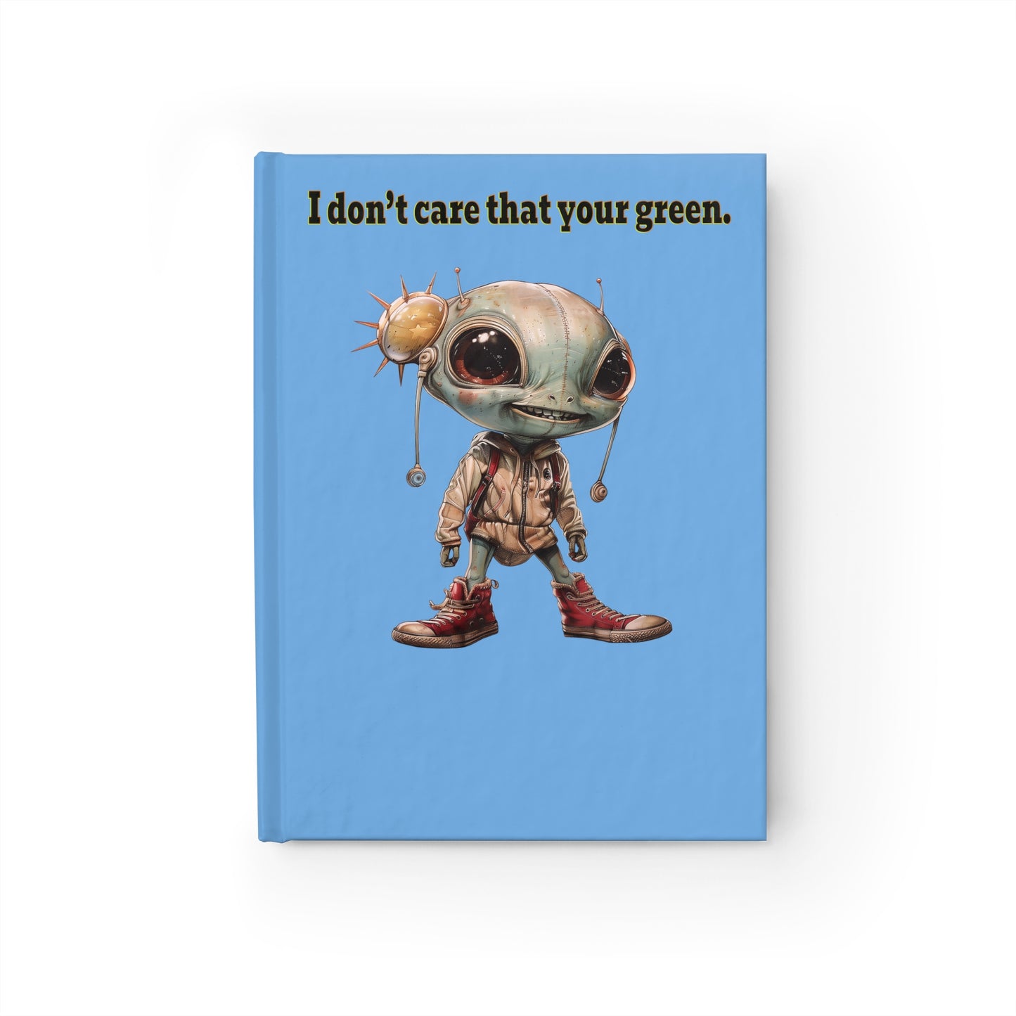 I don't care that your green - journal-blank (light blue)
