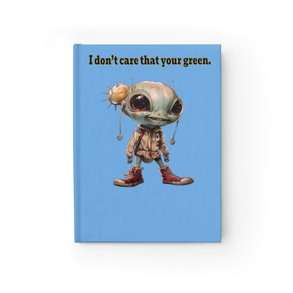 I don't care that your green - journal-blank (light blue)