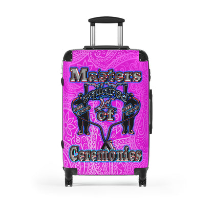 em cee squared - Suitcase (pink swirl)