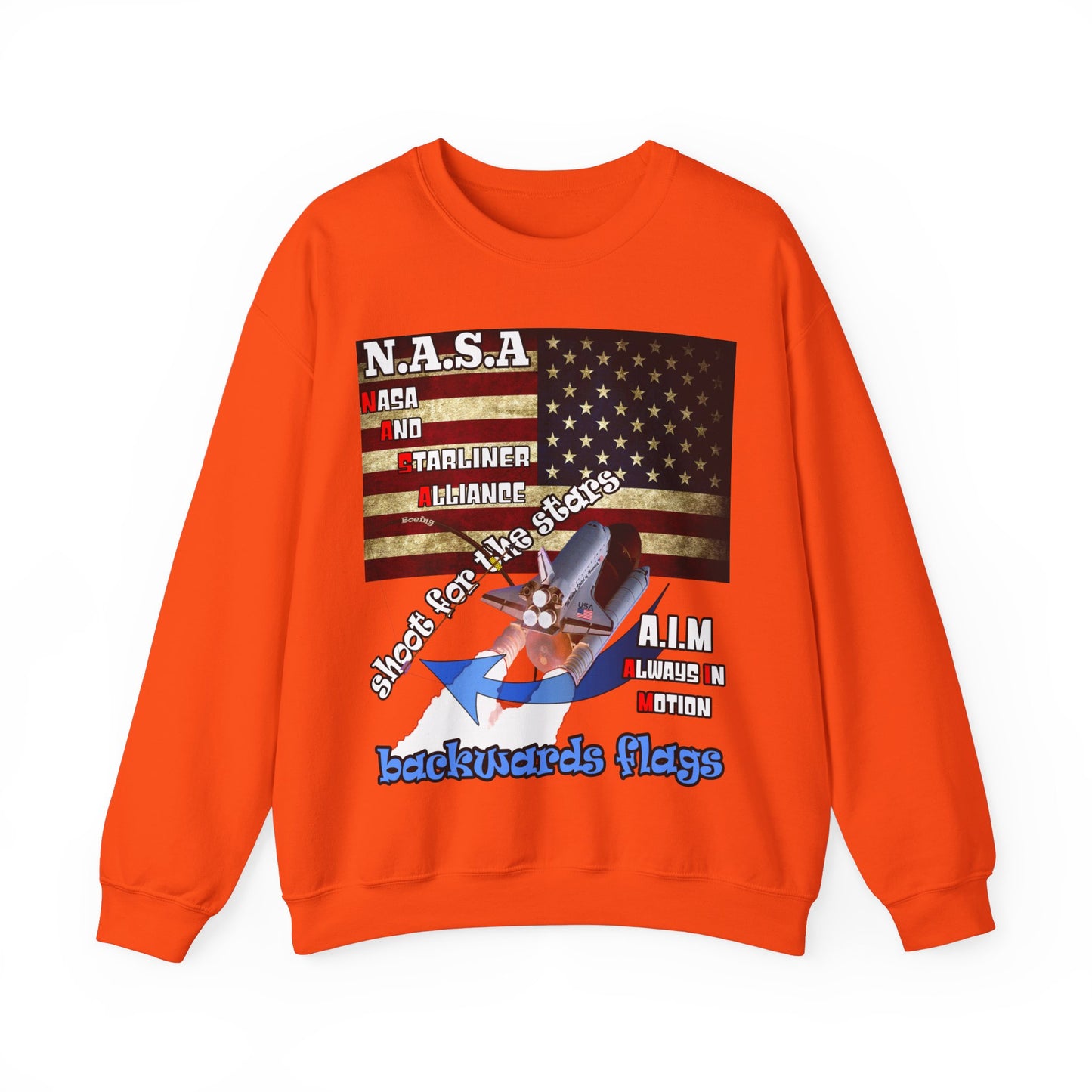 shoot for the stars(starliner) - Unisex Heavy Blend™ Crewneck Sweatshirt