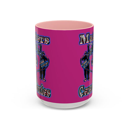 em cee squared - Accent Mug (pink)