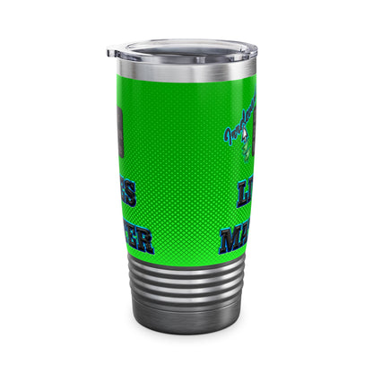 irrelevant - Ringneck Tumbler, 20oz (logo green)