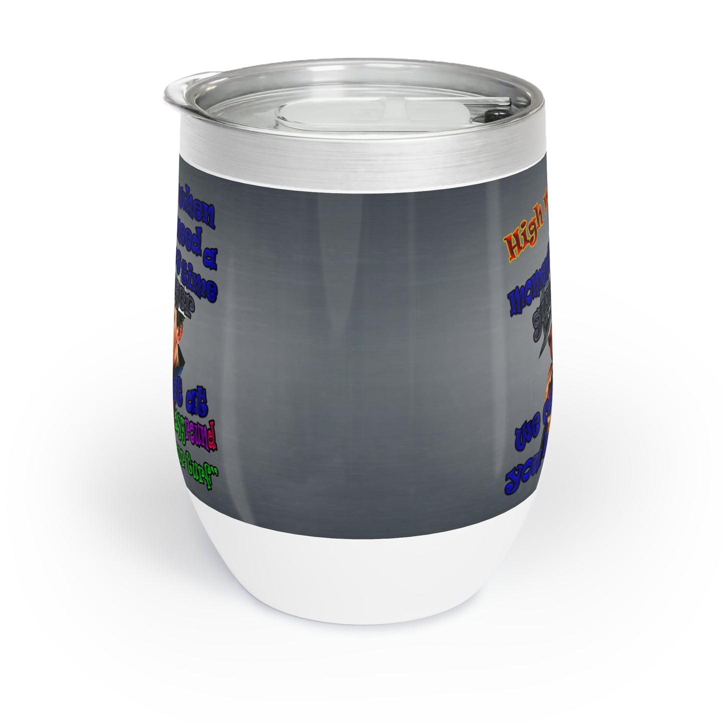high noon - Chill Wine Tumbler (grey-light grey)