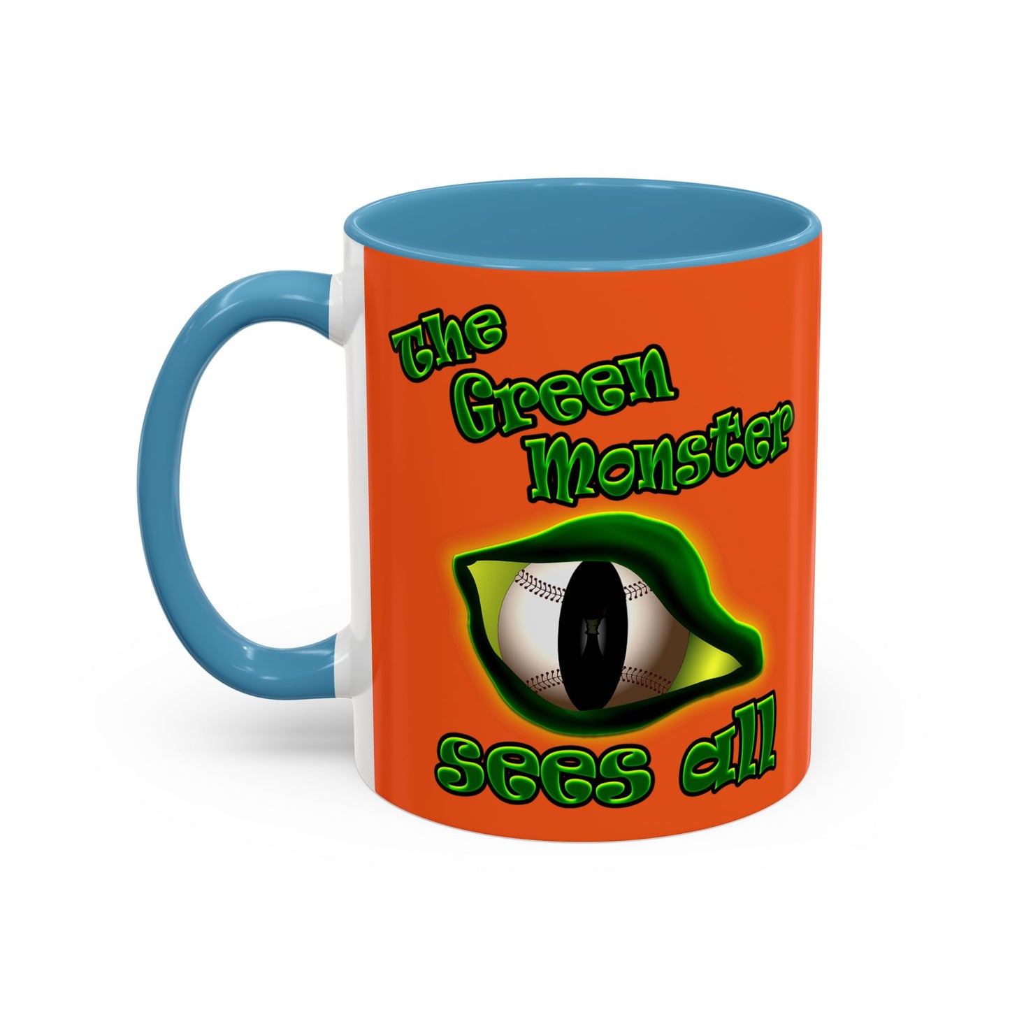 green monster - Accent Mug (orange)