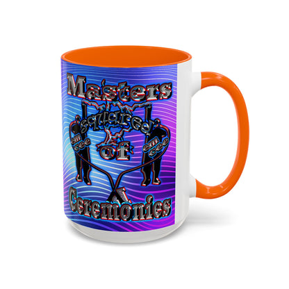 em cee squared - Accent Mug (purple wave)