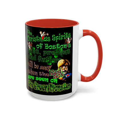 christmas spirits of boston - Accent Mug (black)