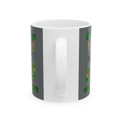 disc jockey - White Mug (dark grey)