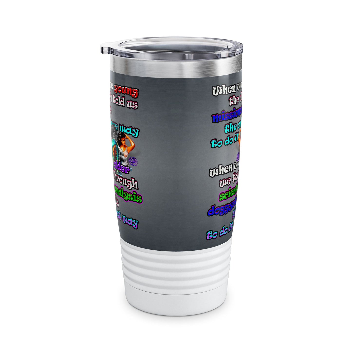doggystyle - Ringneck Tumbler, 20oz (grey-light grey)