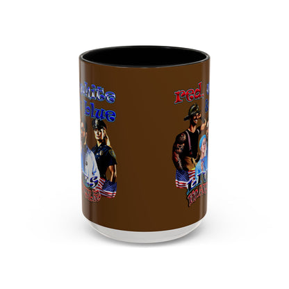 rw&b lives matter - Accent Mug (brown)