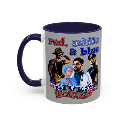 rw&b lives matter - Accent Mug (light grey)
