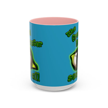green monster - Accent Mug (turquoise)
