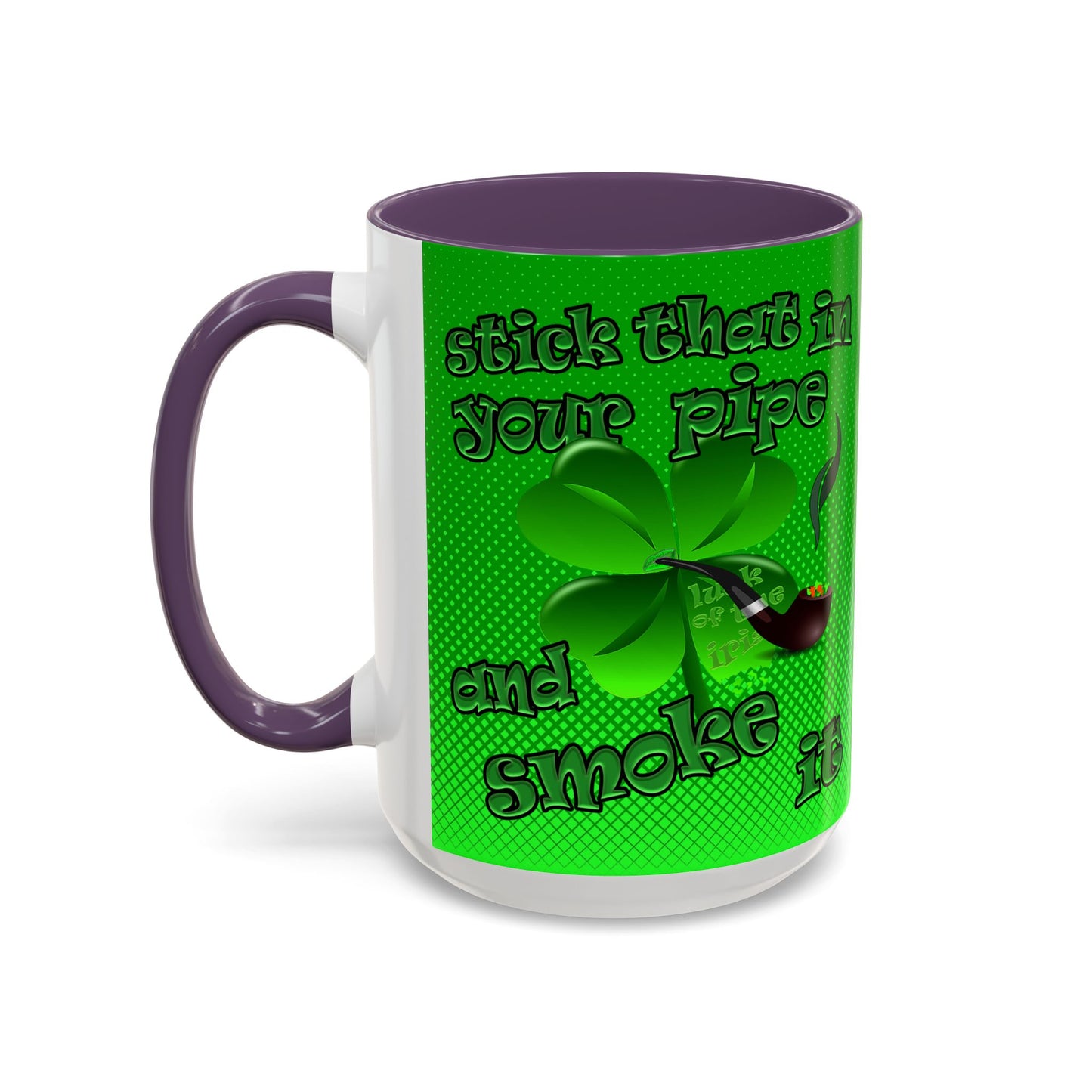 celtics logo - Accent Mug (logo green)