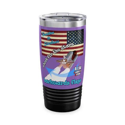 shoot for the stars - Ringneck Tumbler, 20oz (light purple)