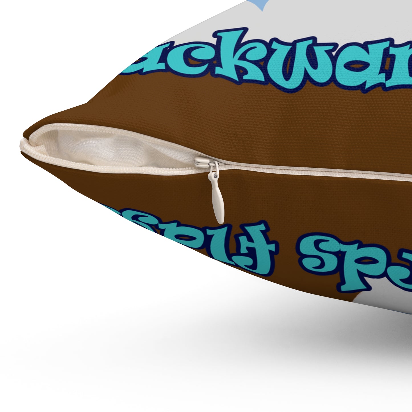shoot for the stars - Spun Polyester Square Pillow - (brown)