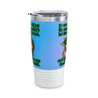 turtle race - Ringneck Tumbler, 20oz (light blue-purple wave)