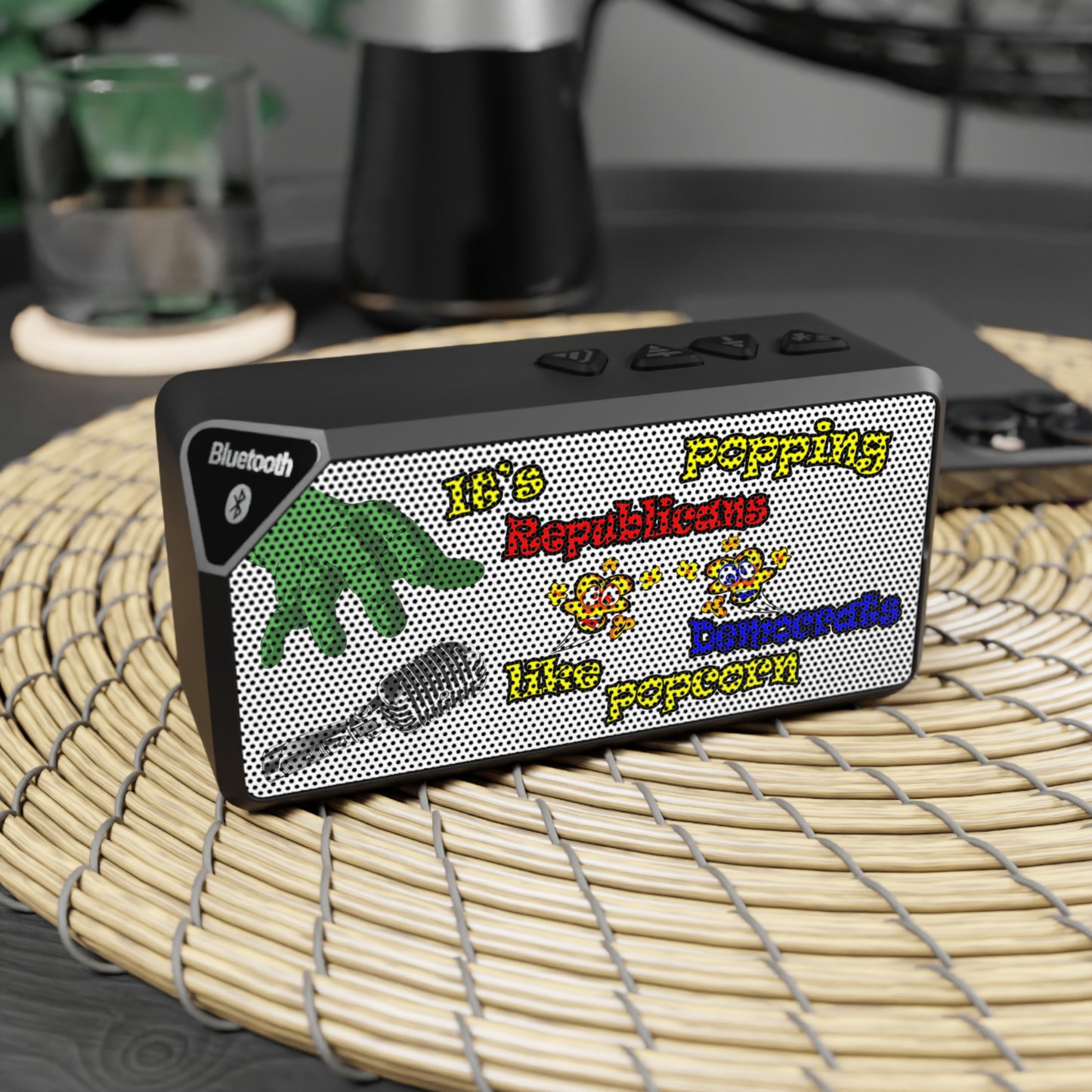 popping like popcorn - Jabba Bluetooth Speaker (white)