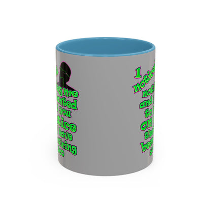 noticed you noticing - Accent Mug (light grey)