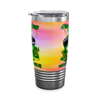 disc jockey - Ringneck Tumbler, 20oz (color blur)