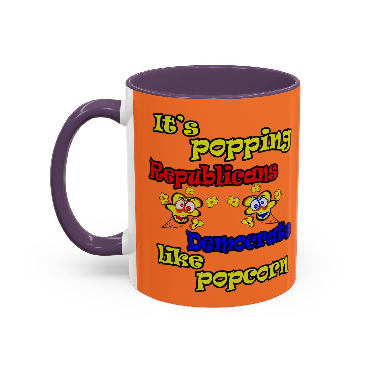 popping like popcorn - Accent Mug (crusta)
