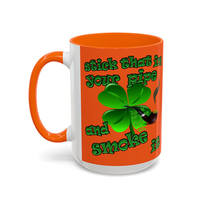 celtics logo - Accent Mug (orange)