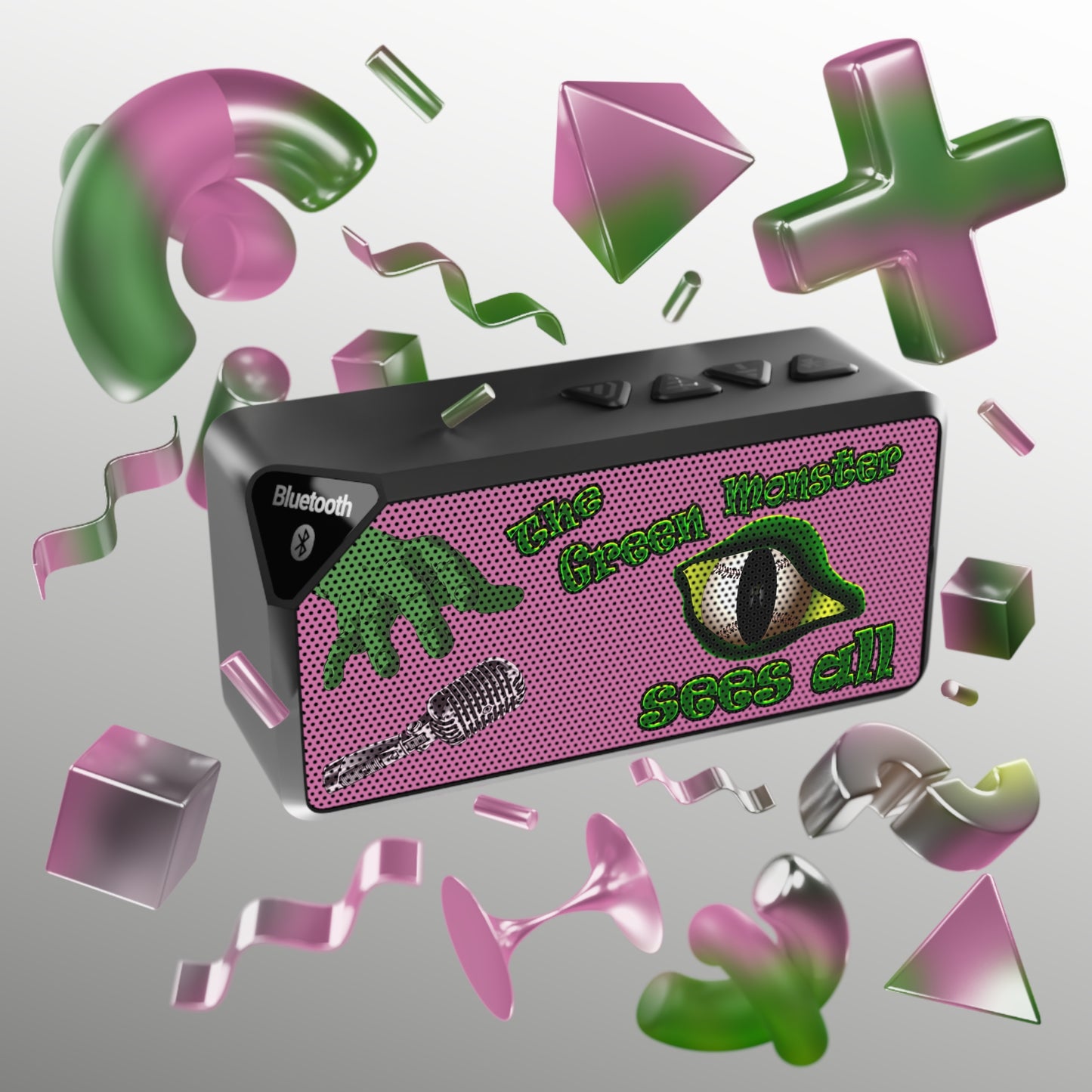 green monster - Jabba Bluetooth Speaker (light pink)