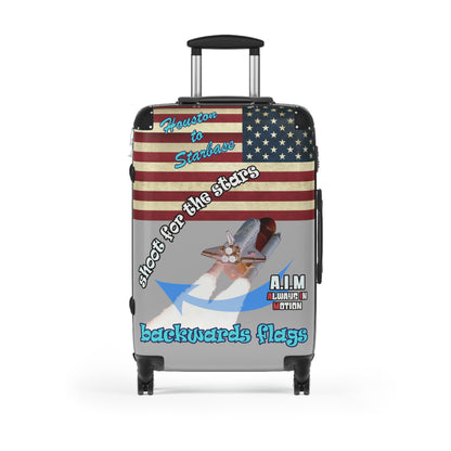 shoot for the stars - Suitcase (light grey)