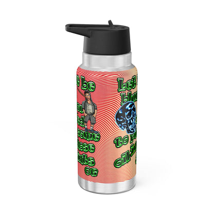 og - Gator Tumbler, 32oz  (yellow-orange wave)
