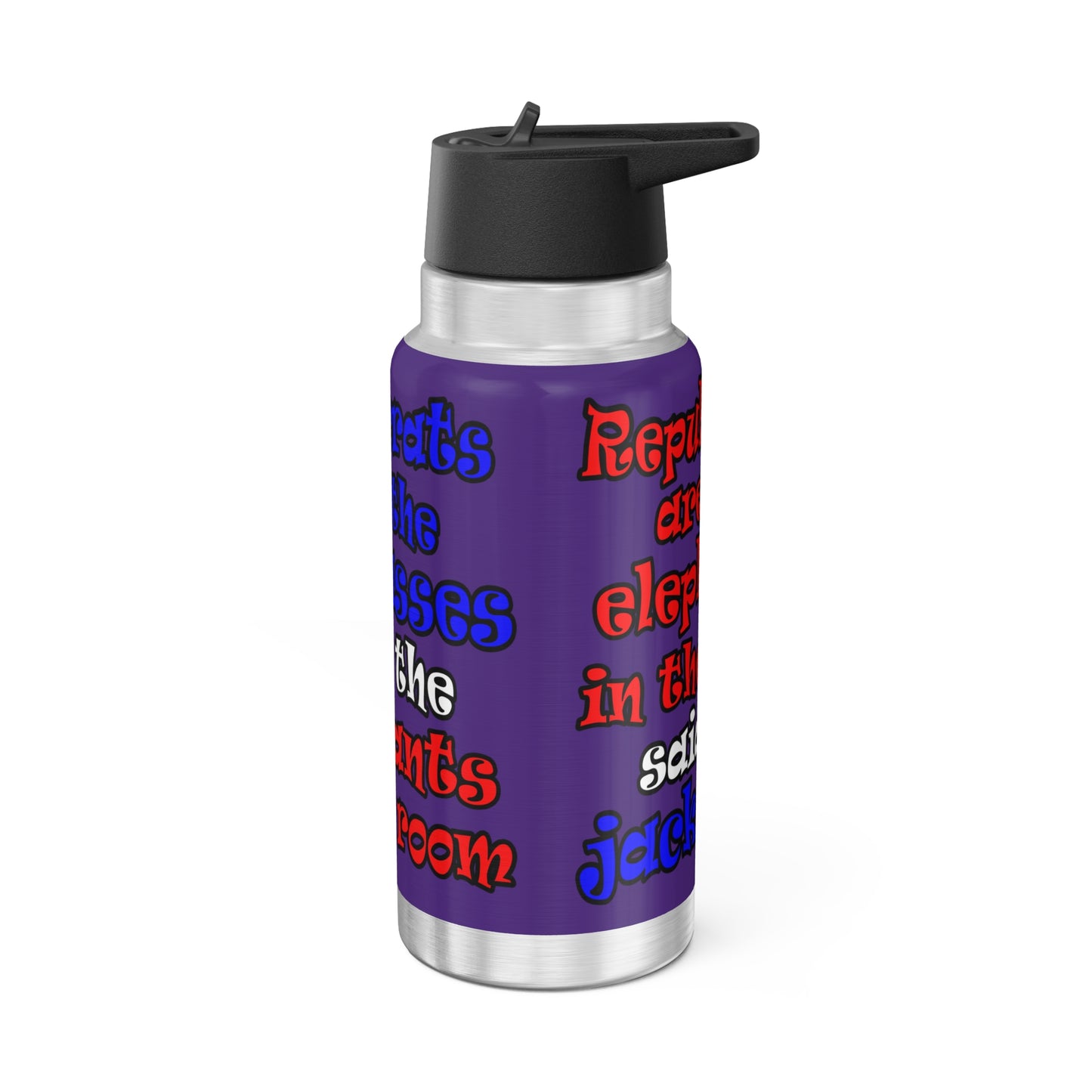 donkeys and elephants - Gator Tumbler, 32oz (purple)