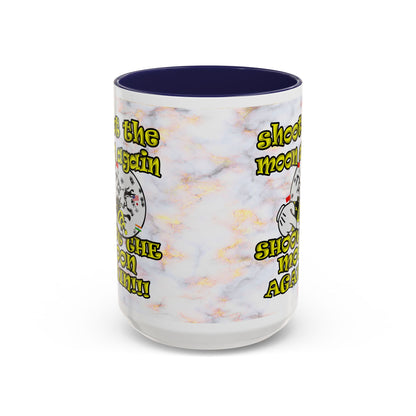 shoot the moon again - Accent Mug (white marble)