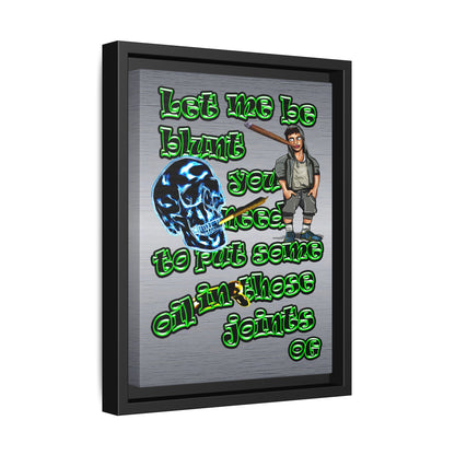 og - framed canvas art (brushed nickel)