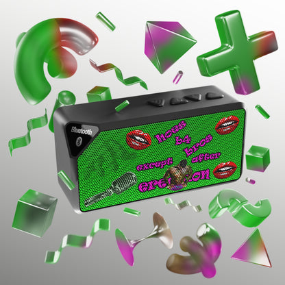 hoes b4 bros - Jabba Bluetooth Speaker (logo green)