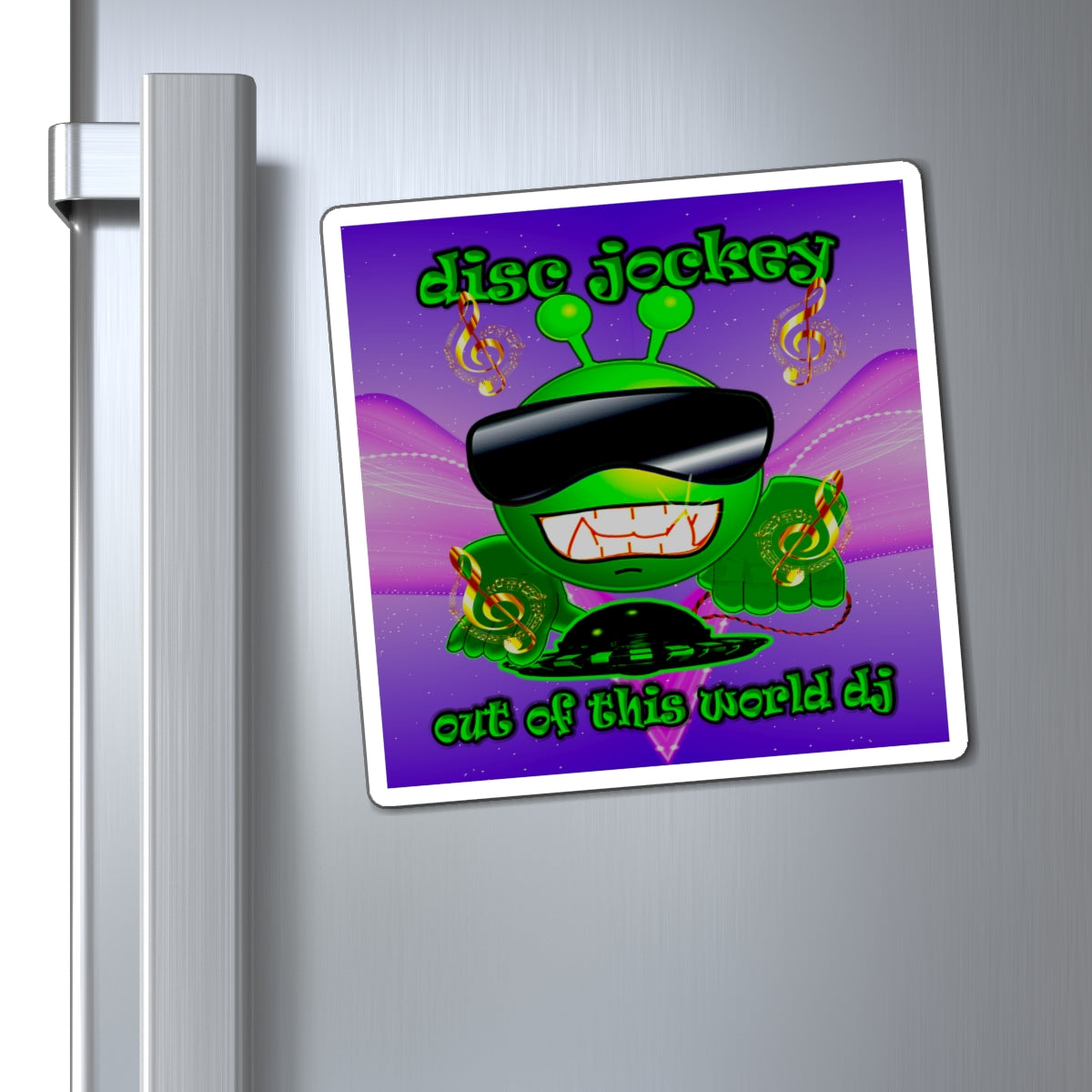 disc jockey - Magnets - (purple-pink wave)