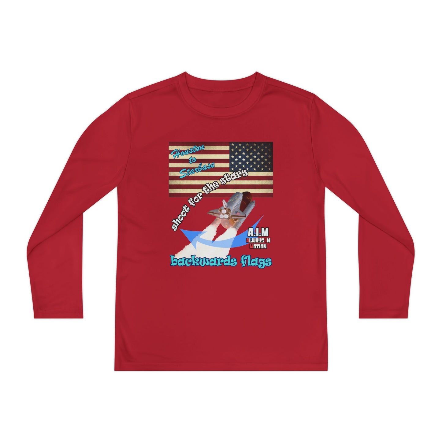shoot for the stars - Youth Long Sleeve Competitor Tee