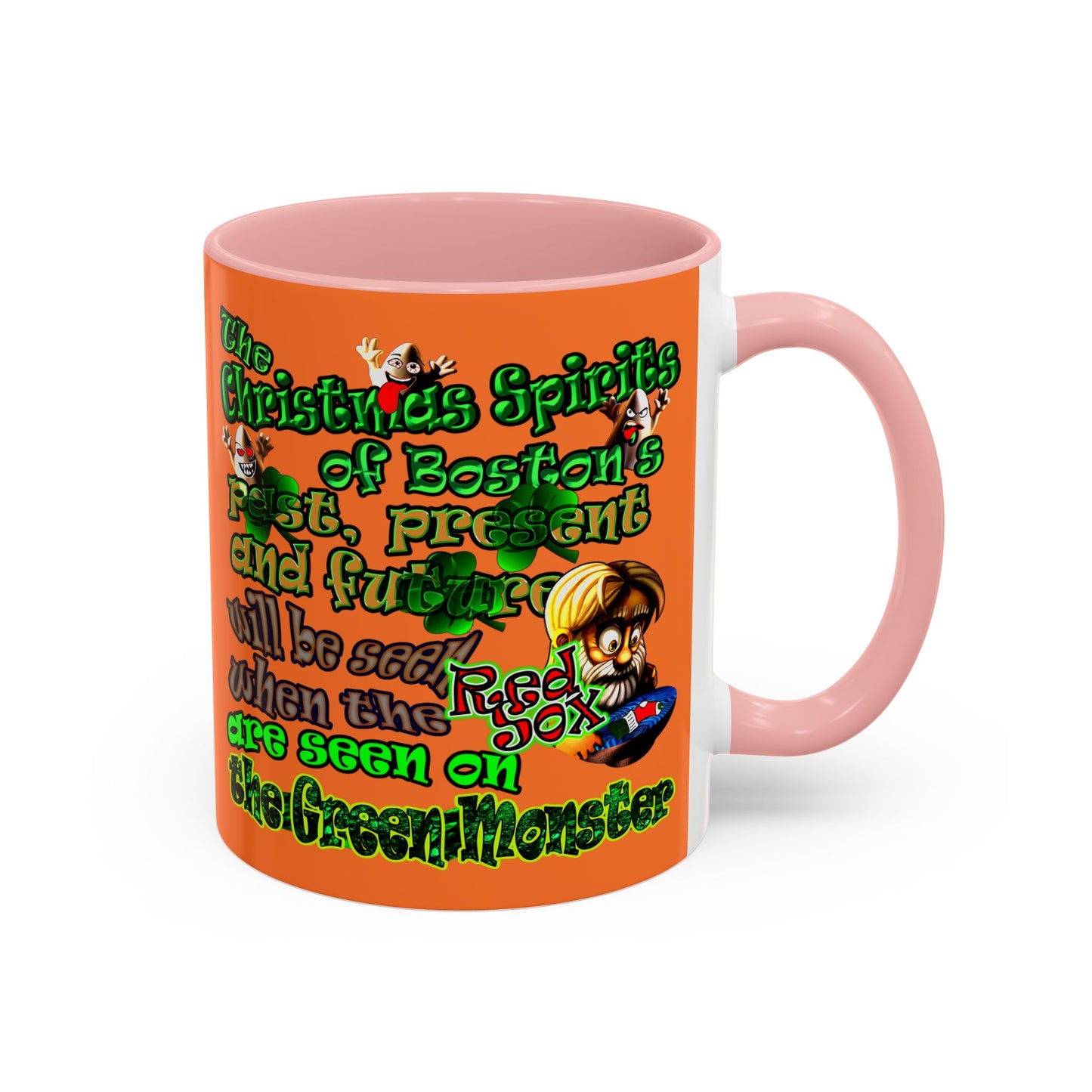 christmas spirits of boston - Accent Mug (crusta)