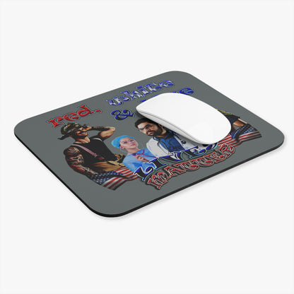 rw&b lives matter - Mouse Pad (Rectangle) (dark grey)