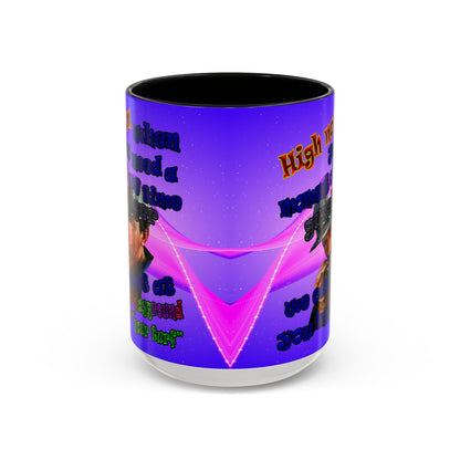 high noon - Accent Mug (purple-pink wave)