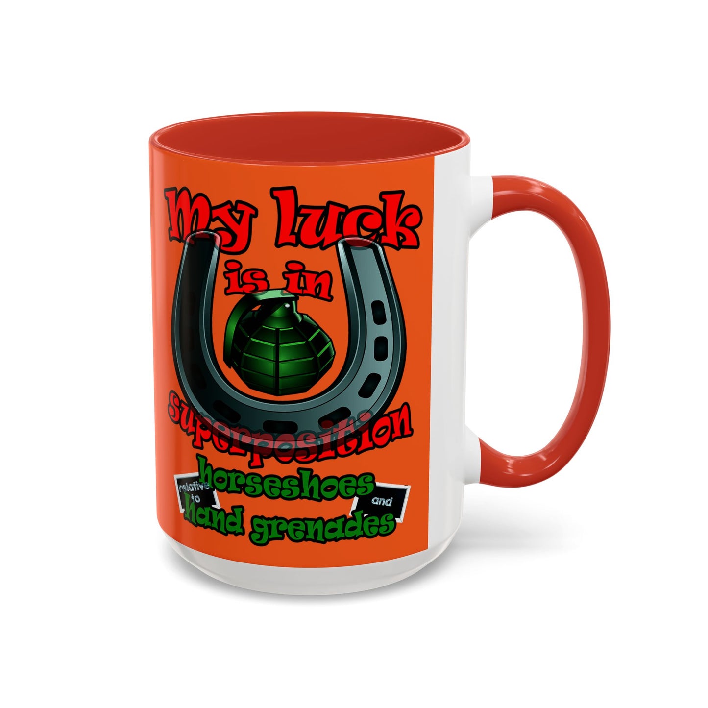 my luck - Accent Mug (orange)