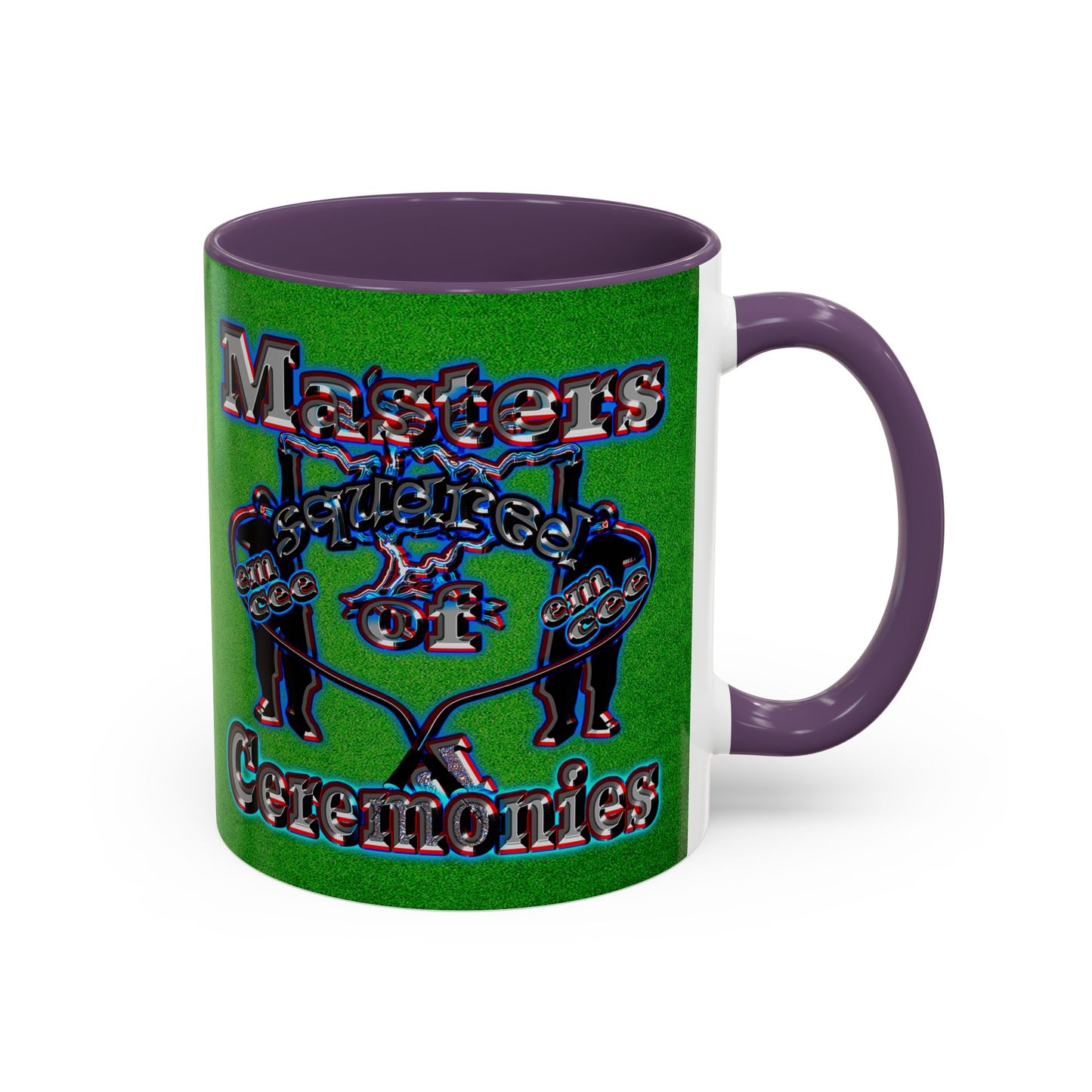 em cee squared - Accent Mug (green turf)