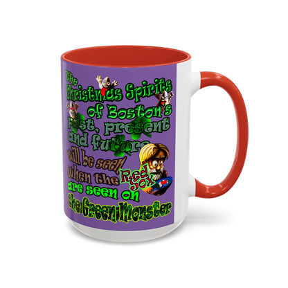 christmas spirits of boston - Accent Mug (light purple)