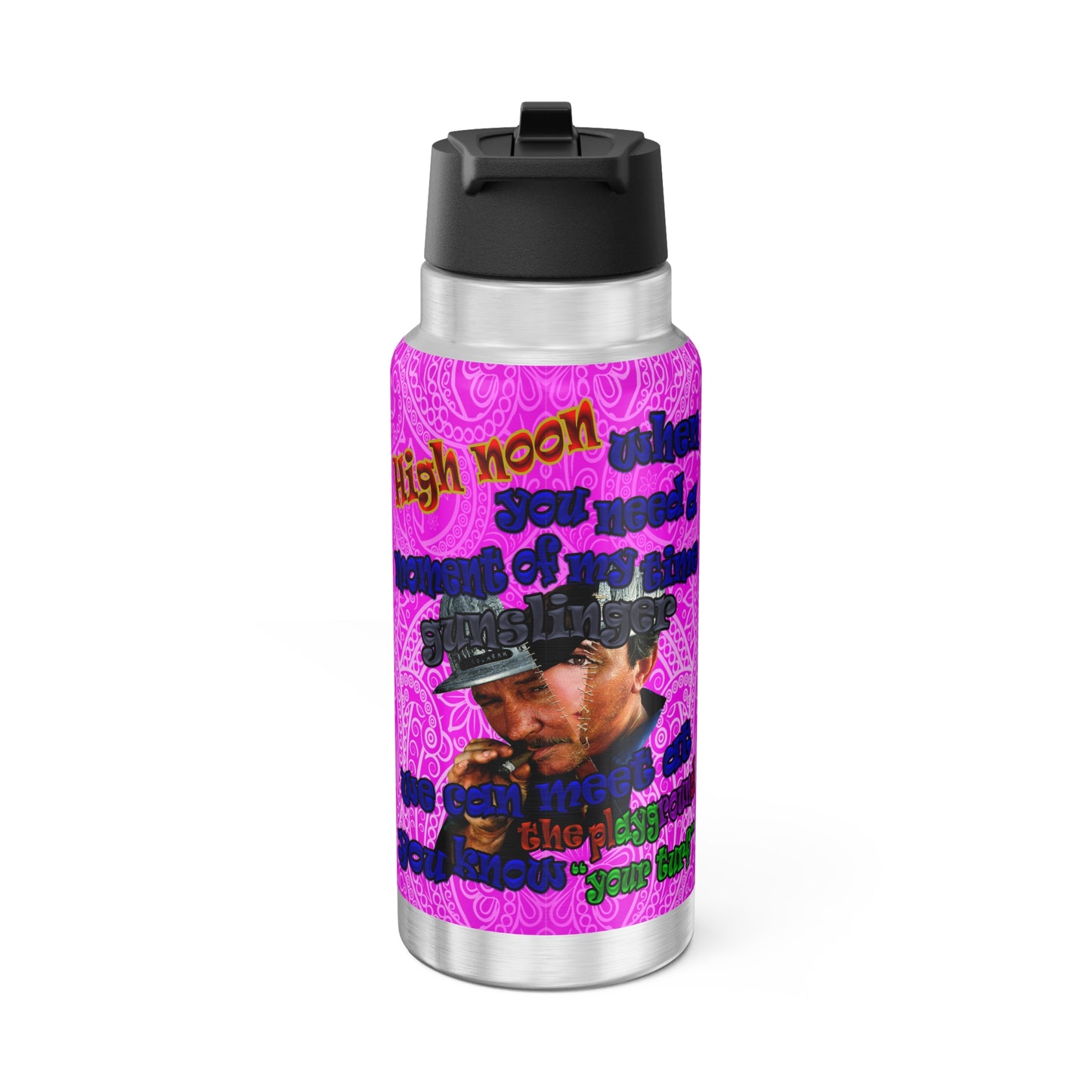 high noon - Gator Tumbler, 32oz  (pink swirl)