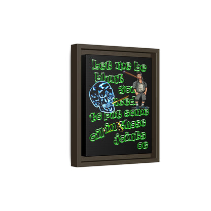 og - framed canvas art (black)
