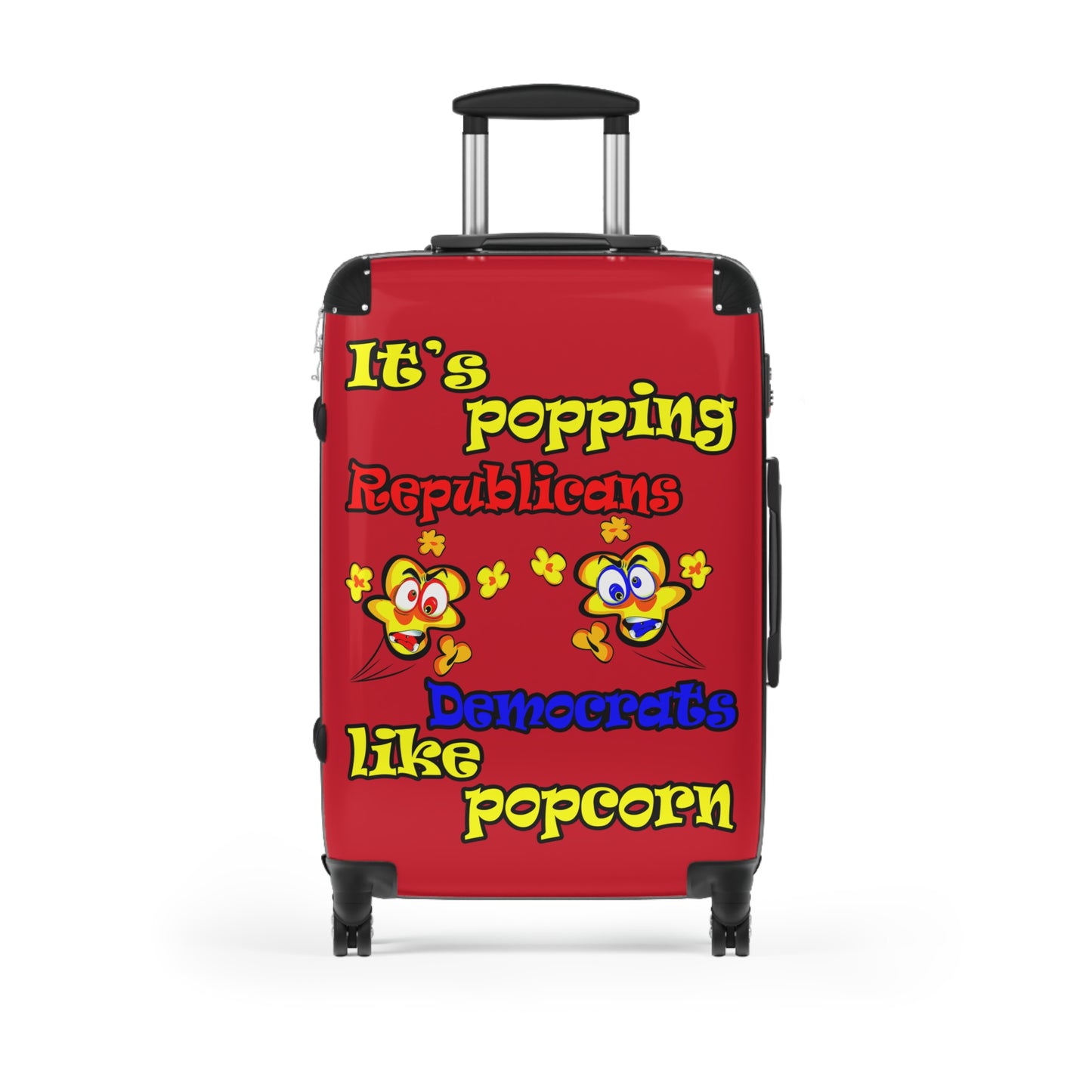 popping like popcorn - Suitcase (dark red)