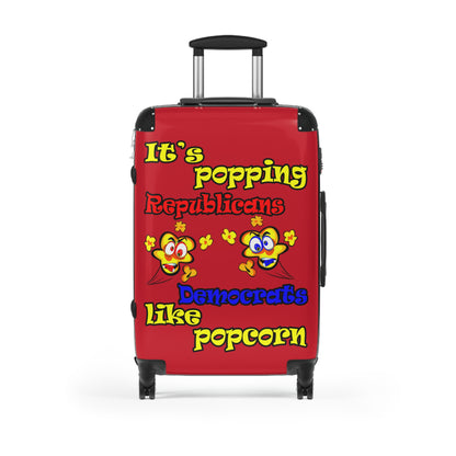 popping like popcorn - Suitcase (dark red)