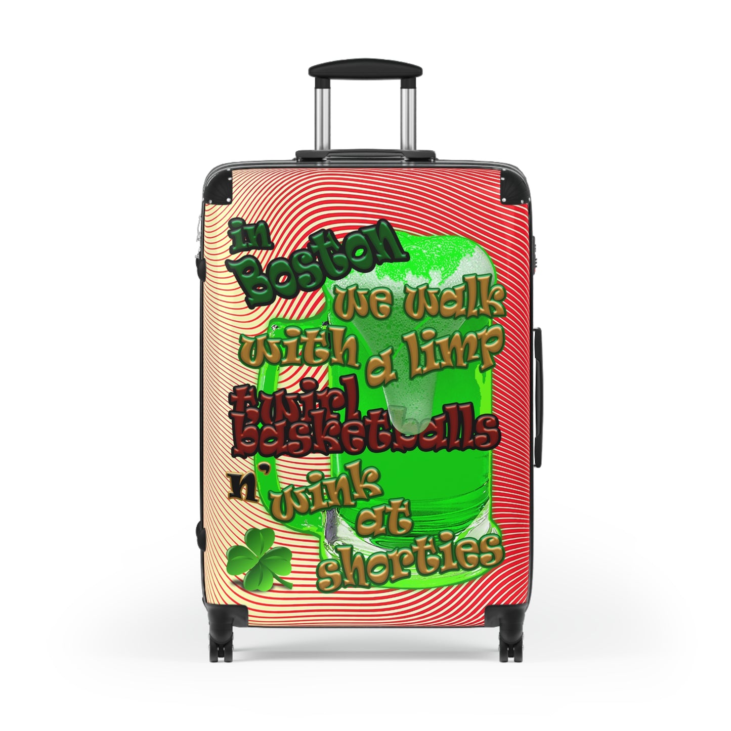 celtics logo - Suitcase (yellow-orange wave)
