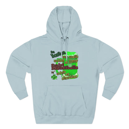 celtics logo - Three-Panel Fleece Hoodie