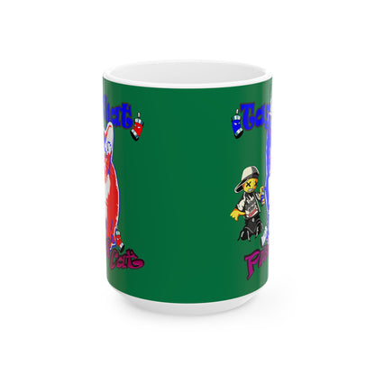 tag that - White Mug (dark green)
